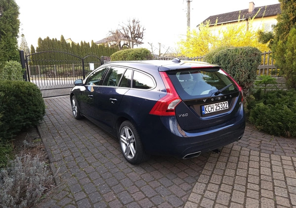 Volvo V60 cena 71500 przebieg: 99000, rok produkcji 2015 z Libiąż małe 254